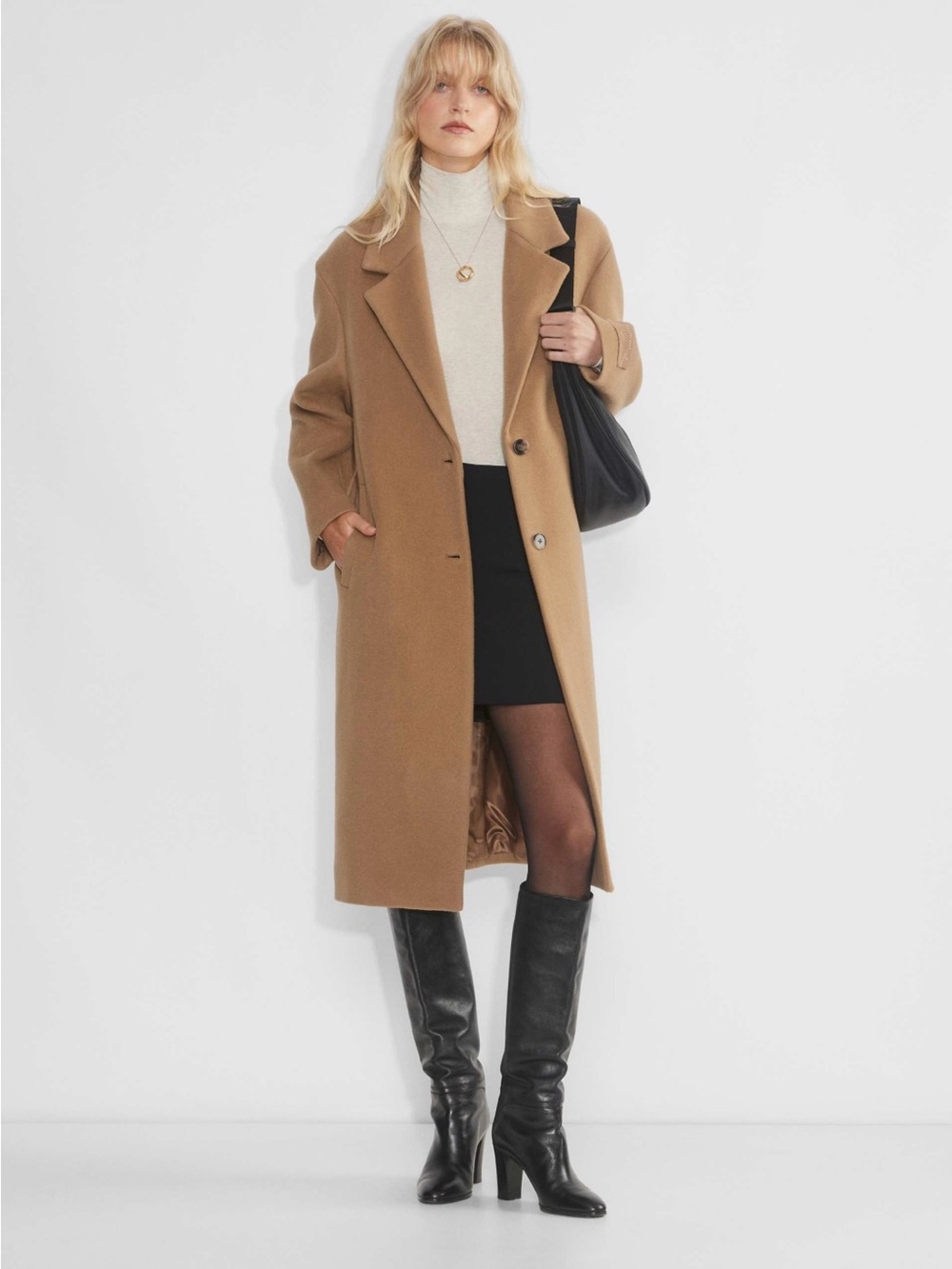 Aritzia - Wilfred The Only Coat, Wool Cashmere in Saville/tan